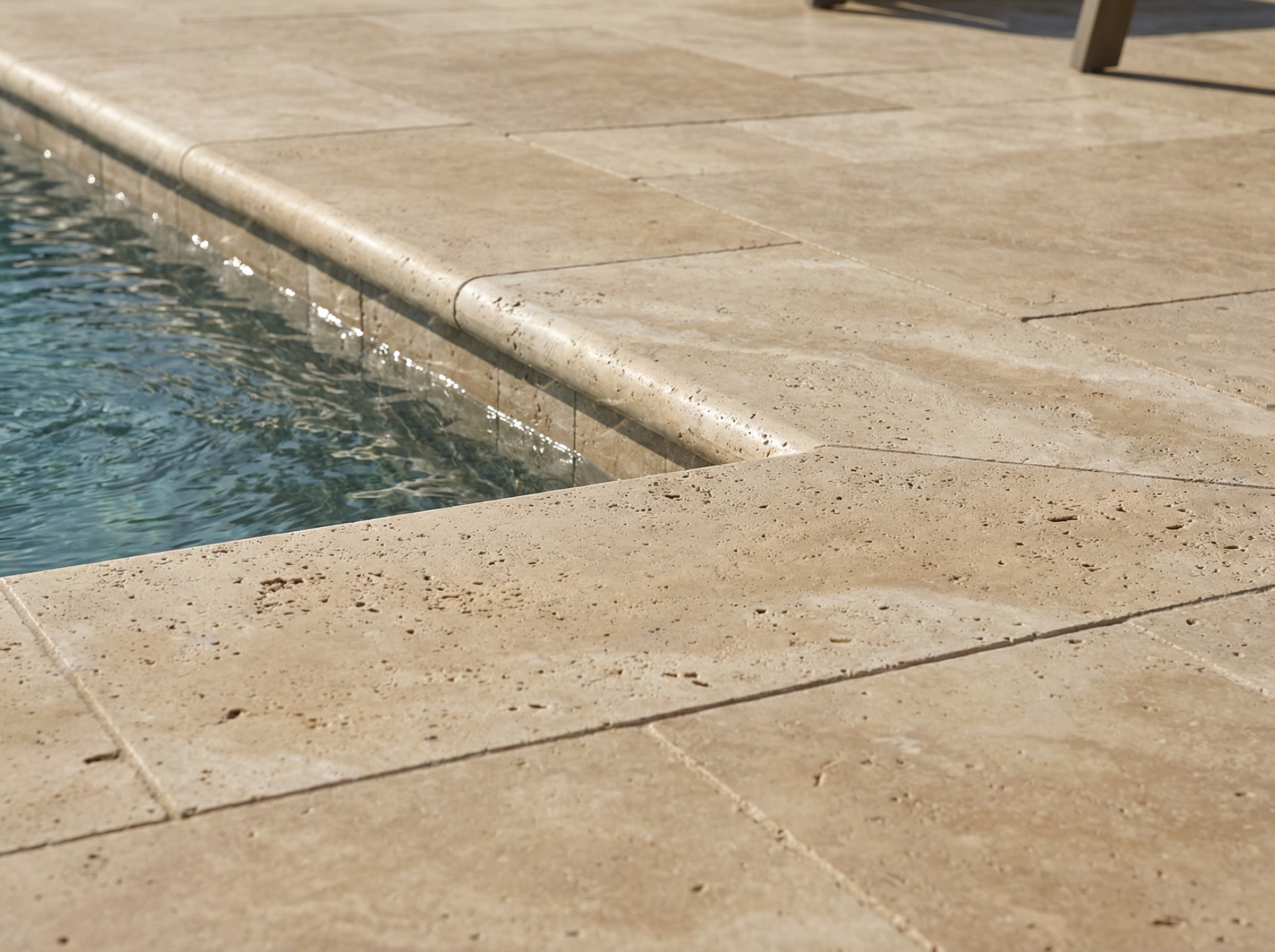 Travertine Pool Deck
