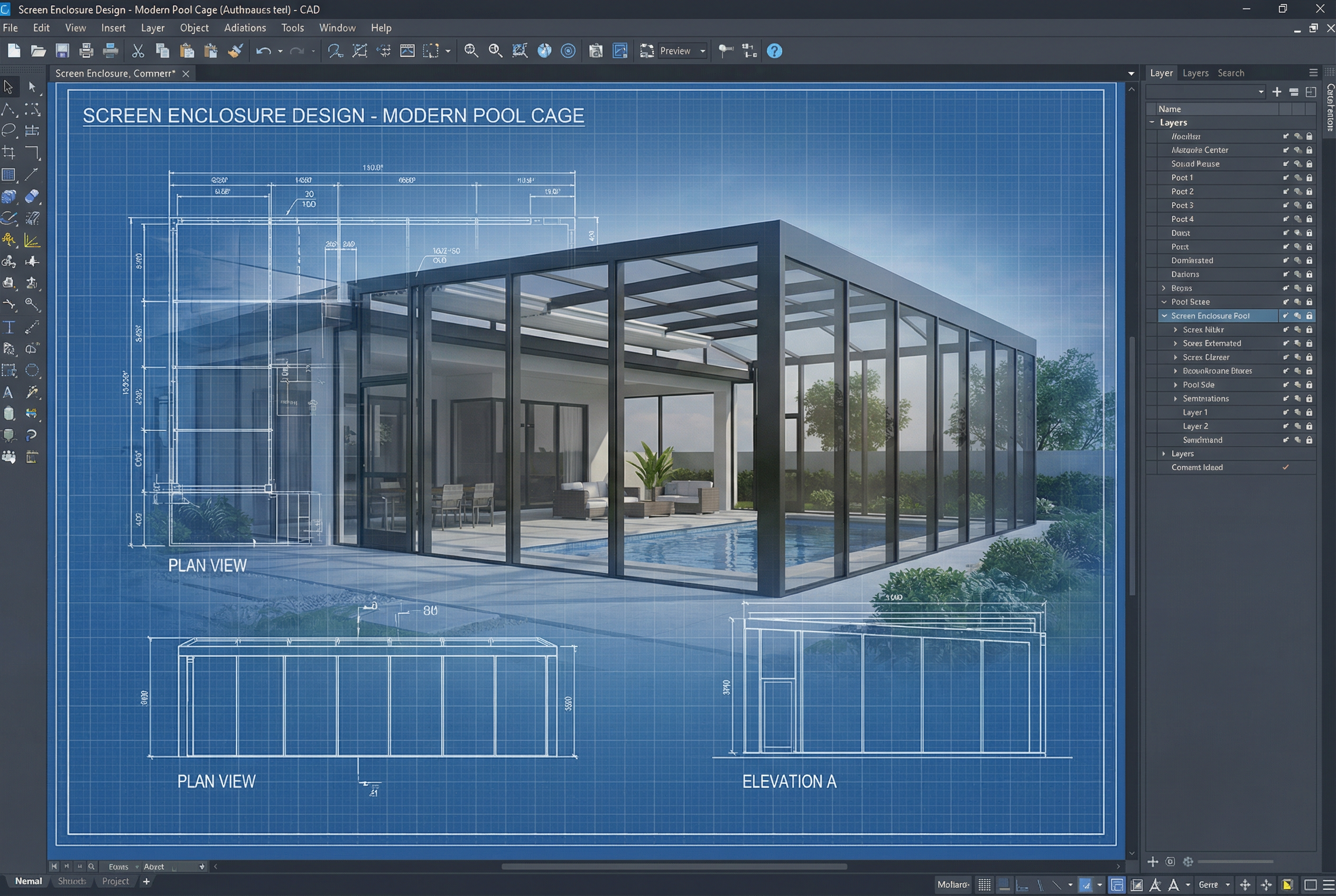 3D Screen Enclosure Design